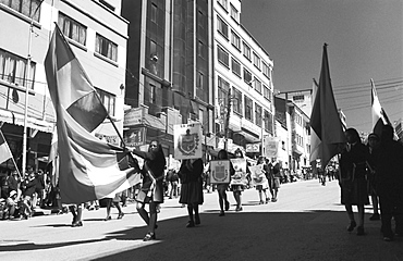 Independence Day parade, La Paz, Bolivia, South America