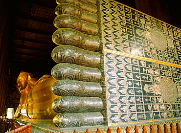 The Lying Buddha Wat Pho Bangkok, Thailand