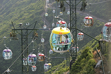 Cable car at Ocean Park, Hong Kong