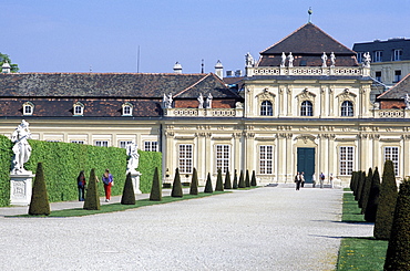 Exterior of Unteres Belvedere at Schloss Belvedere (Belvedere Palace), Landstrasse, Vienna, Austria, Europe