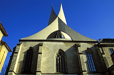 Exterior of the monastery Na Slovanech (Emauzy), Nove Mesto, Prague, Czech Republic, Europe