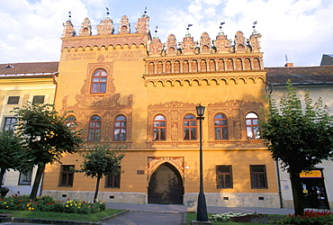 Renaissance Thurzov dom (house) dating from 1532, in town of Levoca, Presov Region, Spis, Slovakia, Europe