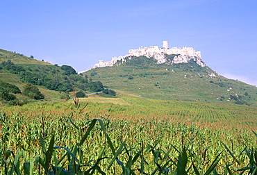 Largest ruined castle in Slovakia, Spis Castle (Spissky Hrad), UNESCO World Heritage Site, Spis, Presov Region, Slovakia, Europe