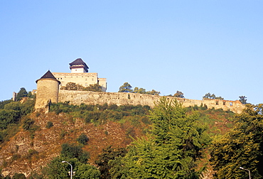 Gothic 15th century castle, Trencin, Trencin Region, Slovakia, Europe