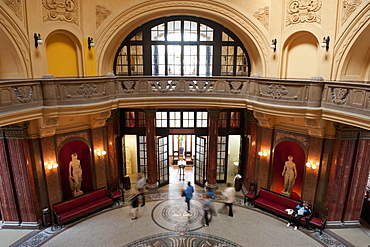 Entrance Hall, Gellert Baths, Budapest, Hungary, Europe