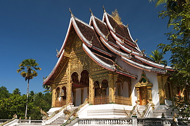 Haw Pha Bang Pavilion at Royal Palace, Luang Prabang, Laos, Indochina, Southeasts Asia, Asia