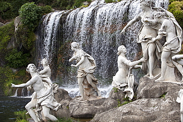 The Diana's waterfalls, Caserta, Campania, Italy, Europe