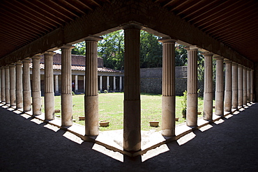 The atrium of the Poppea Villa (Villa Poppaea), Oplontis, UNESCO World Heritage Site, Campania, Italy, Europe