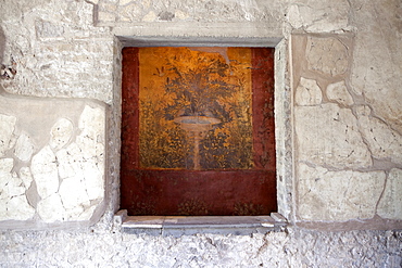 Fresco of the Poppea Villa (Villa Poppaea), Oplontis, UNESCO World Heritage Site, Campania, Italy, Europe