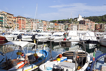 View of Santa Margherita, Liguria, Italy, Mediterranean, Europe