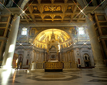 Church interior, St. Paul, Rome, Lazio, Italy, Europe