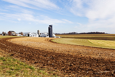 An Amish Farm, Pennsylvania, United States of America, North America