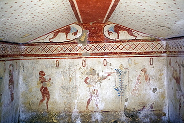 The Necropolis of Monterozzi, UNESCO World Heritage Site, Tarquinia, Lazio, Italy, Europe