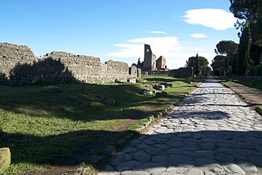 The queen of roads of the old Roman Road system was the Appian Way linking Rome to the south of Italy, Rome, Lazio, Italy, Europe