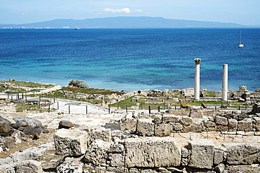 The Phoenician Roman port of Tharros, Sardinia, Italy, Mediterranean, Europe