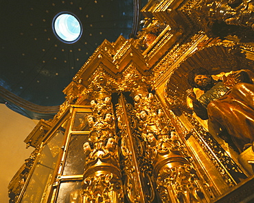 Church interior, Quito, Ecuador, South America