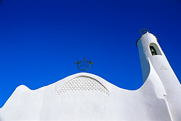 White church, Porto Cervo, Sardinia, Italy, Mediterranean, Europe