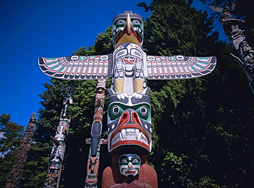 Totems, British Columbia (B.C.), Canada, North America