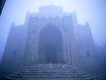 Cathedral church, Erice, island of Sicily, Italy, Mediterranean, Europe