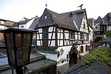 The town of Rudesheim along the Rhine, Hesse, Germany, Europe