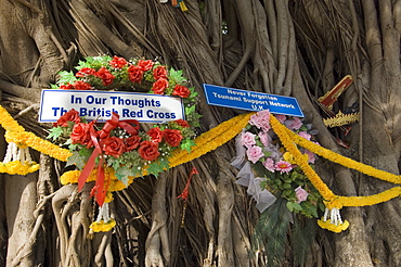 Tsunami memorial, Phi Phi Don Island, Thailand, Southeast Asia, Asia