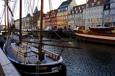 Nyhavn in winter, Copenhagen, Denmark, Scandinavia, Europe