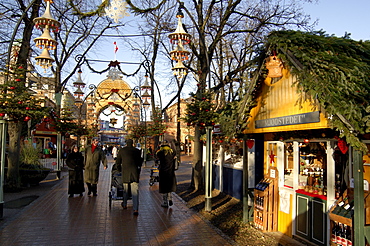 Tivoli Gardens at Christmas, Copenhagen, Denmark, Scandinavia, Europe