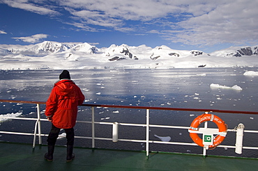 Antarctic Dream ship Gerlache Strait, Antarctic Peninsula, Antarctica, Polar Regions