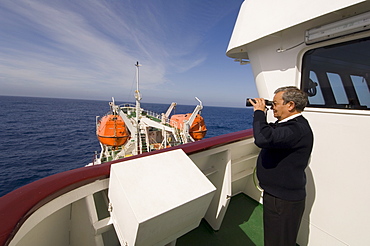 Captain Guerrero, Antarctic Dream ship, Drake Passage, near Cape Horn, South America