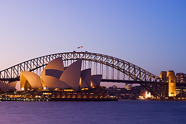 Opera House and Harbour Bridge, Sydney, New South Wales, Australia, Pacific