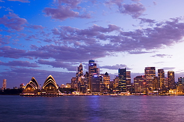 Opera House and city skyline, Sydney, New South Wales, Australia, Pacific