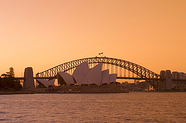 Opera House and Harbour Bridge, Sydney, New South Wales, Australia, Pacific