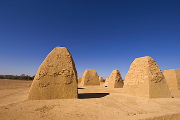 The Tombs of Garamantes, Jarma (Germa), Fezzan, Libya, North Africa, Africa