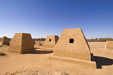 The Tombs of Garamantes, Jarma (Germa), Fezzan, Libya, North Africa, Africa