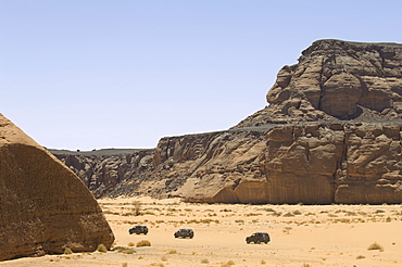 Wadi Teshuinat, Akakus, Sahara desert, Fezzan, Libya, North Africa, Africa