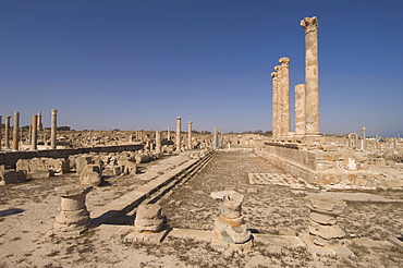 Sabratha Roman site, UNESCO World Heritage Site, Tripolitania, Libya, North Africa, Africa