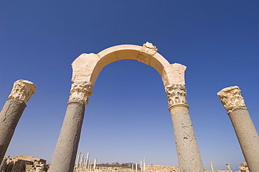 Sabratha Roman site, UNESCO World Heritage Site, Tripolitania, Libya, North Africa, Africa