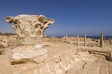 Sabratha Roman site, UNESCO World Heritage Site, Tripolitania, Libya, North Africa, Africa