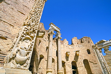 Severan Basilica, Leptis Magna, UNESCO World Heritage Site, Tripolitania, Libya, North Africa, Africa