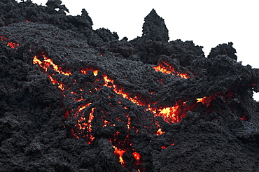 Lava flows on Volcan Pacaya, Guatemala, Central America