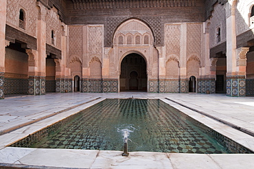 Ali Ben Youssef Medersa (Koranic School), UNESCO World Heritage Site, Marrakech, Morocco, North Africa, Africa