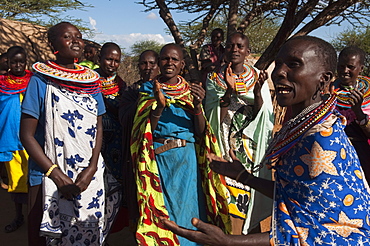 Samburu women, Loisaba Wilderness Conservancy, Laikipia, Kenya, East Africa, Africa