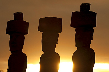 Anakena, Rapa Nui (Easter Island), UNESCO World Heritage Site, Chile, South America