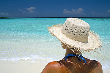 Sandbar near Kunfunadhoo Island, Baa Atoll, Maldives, Indian Ocean, Asia