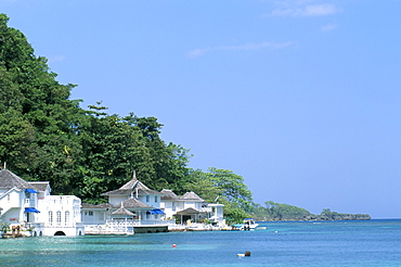 Residential houses near Blue Lagoon, Port Antonio, Jamaica, West Indies, Central America