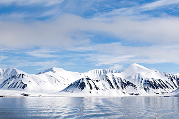 Monaco Glacier, Spitzbergen, Svalbard Islands, Norway, Scandinavia, Europe 