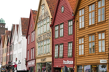 Bryggen historical district, UNESCO World Heritage Site, Bergen, Norway, Scandinavia, Europe