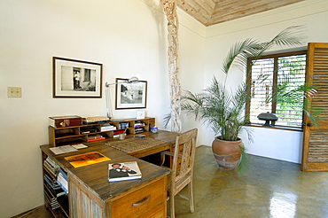 Interior of luxury hotel, formerly Ian Fleming's house, Goldeneye, Ocho Rios, St. Mary, Jamaica, West Indies, Central America