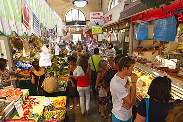 Old market, Menton, Provence-Alpes-Cote d'Azur, Provence, French Riviera, France, Europe