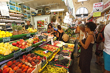 Old market, Menton, Provence-Alpes-Cote d'Azur, Provence, French Riviera, France, Europe